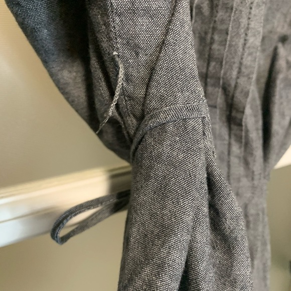 Blue/grey button up blouse - Picture 4 of 5